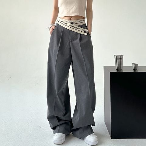  Quần Tây Kiểu Ống Rộng 7413 