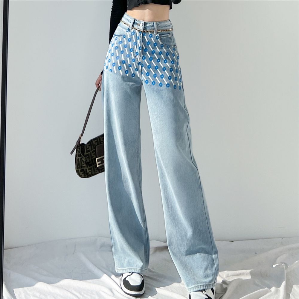 Quần Jean Mềm Ống Rộng 7423