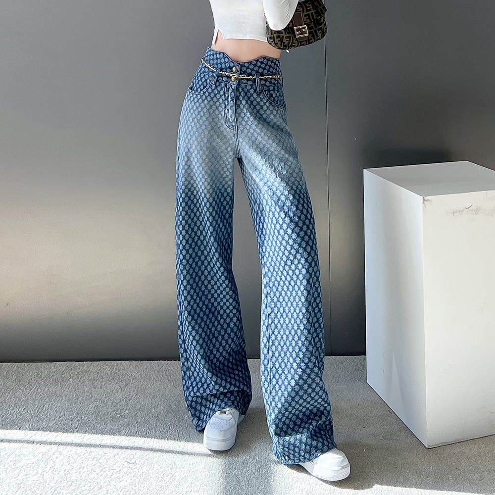 Quần Jean Mềm Ống Rộng 7424