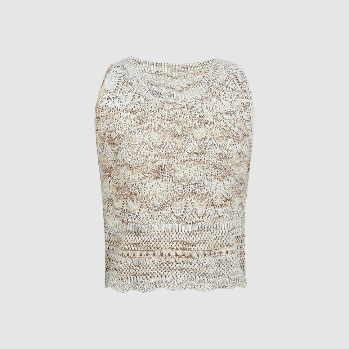 Áo Croptop Len 3 Lỗ 7438