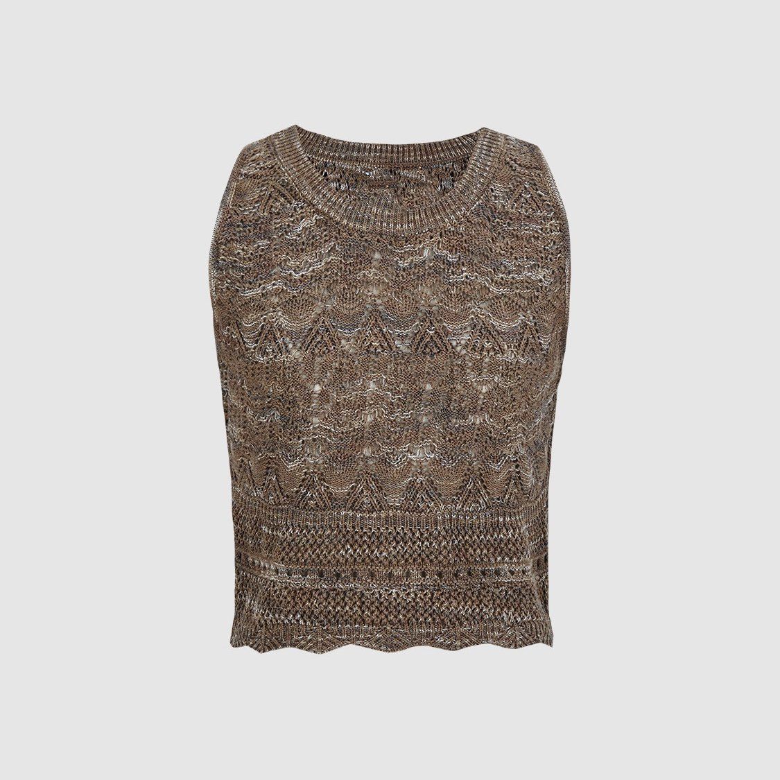 Áo Croptop Len 3 Lỗ 7438