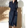 Đầm Sơ Mi Chiết Eo 7454