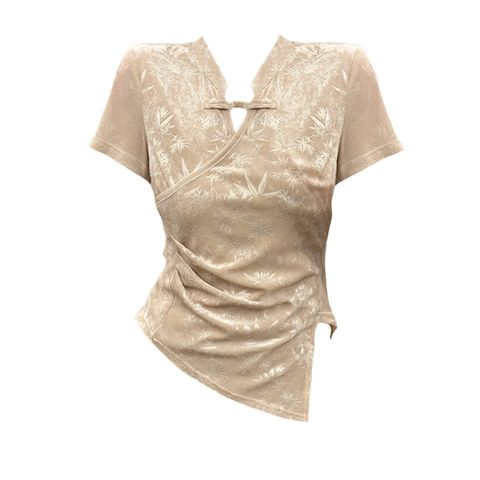  Áo Thun Cổ Tàu Vạt Lệch 7475 