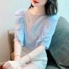 Áo Kiểu Nhún Bèo Hàn Quốc 7481