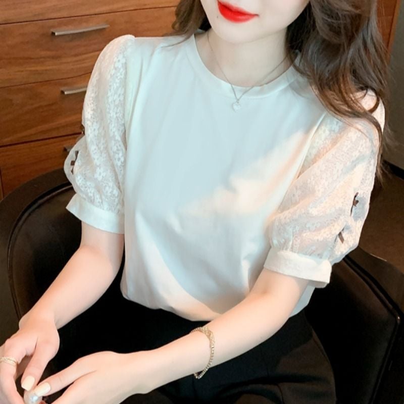 Áo Thun Tay Ren Hàn Quốc 7487
