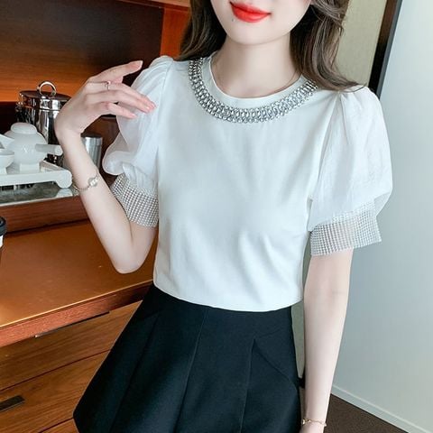  Áo Thun Đính Đá Hàn Quốc 7497 