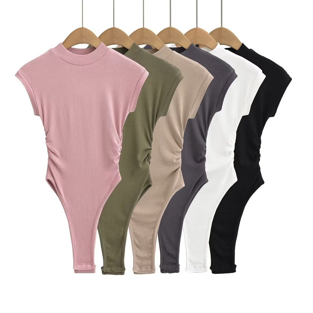 Bodysuit Trơn Bo Eo 7516