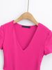 Áo Bodysuit Trơn Cổ V 7528