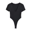 Áo Bodysuit Trơn Cổ V 7528
