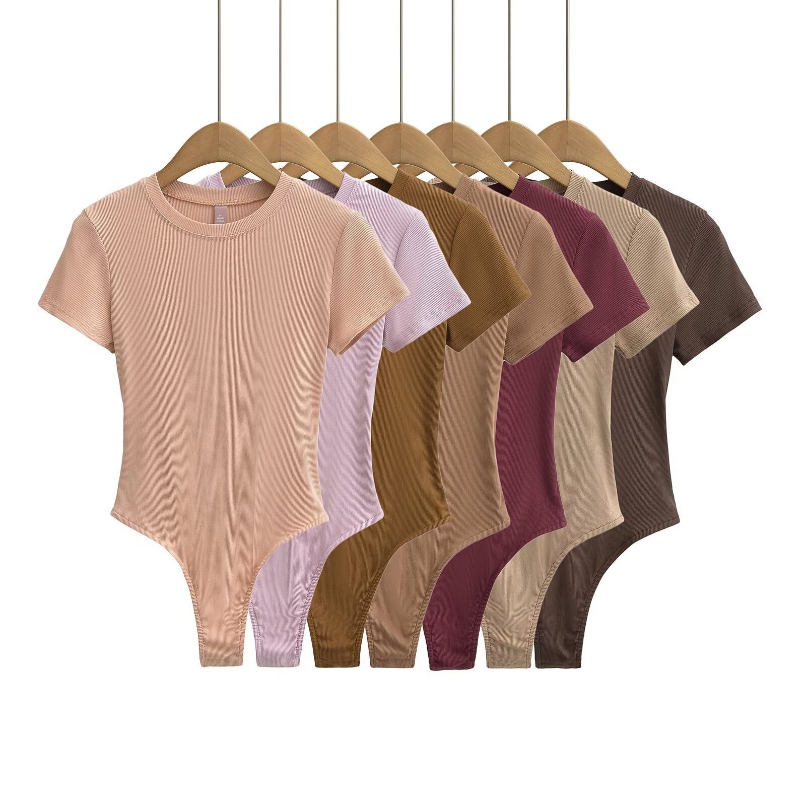 Áo Bodysuit Trơn Cổ Tròn 7537