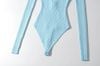 Bodysuit Tay Dài cổ U 7544