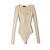 Bodysuit Tay Dài cổ U 7544