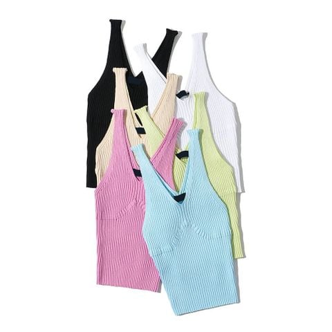  Áo Croptop Trendy Cổ V 7551 