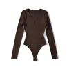 Bodysuit Cổ Khoét Giọt Lệ 7565