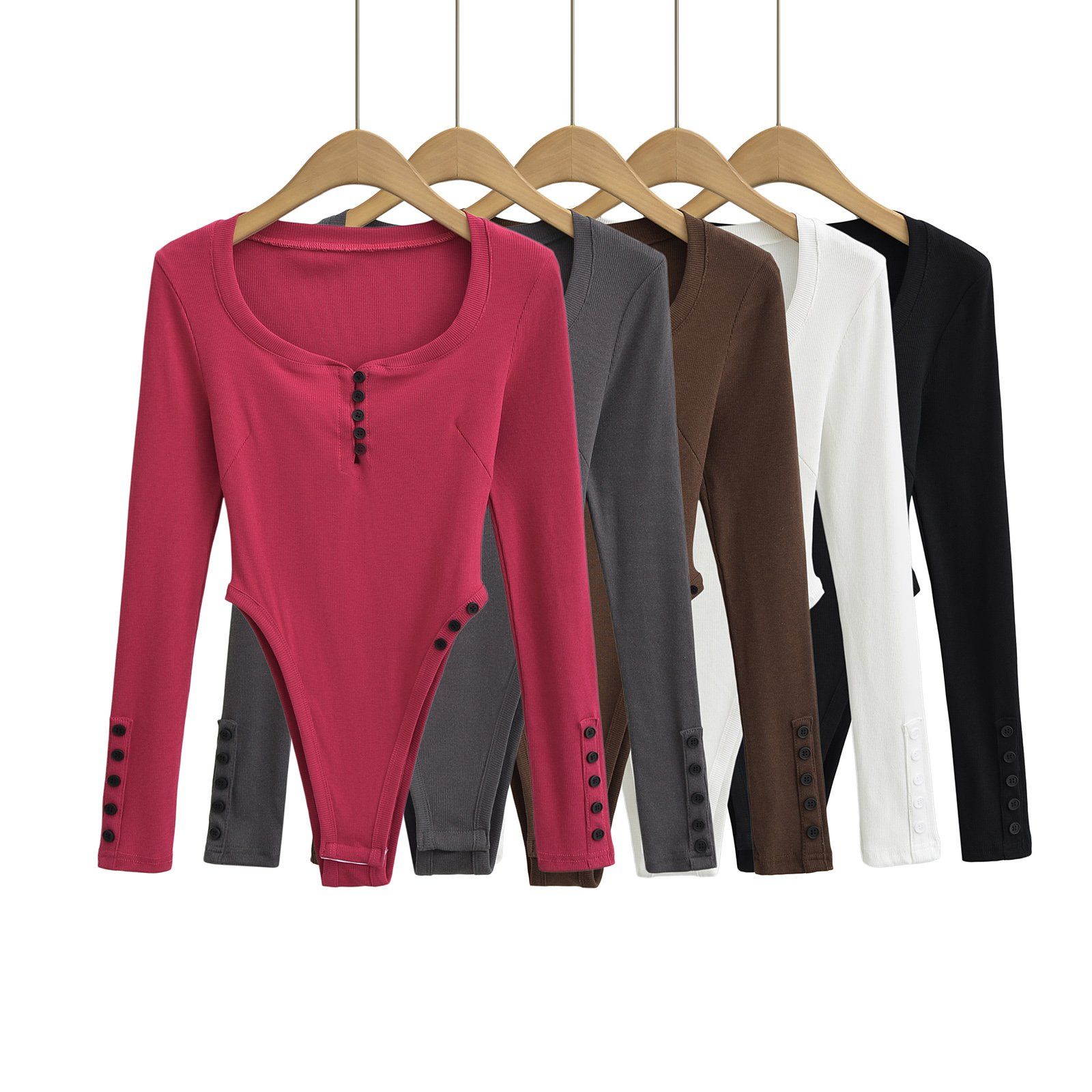 Bodysuit Cổ U Thời Trang 7583
