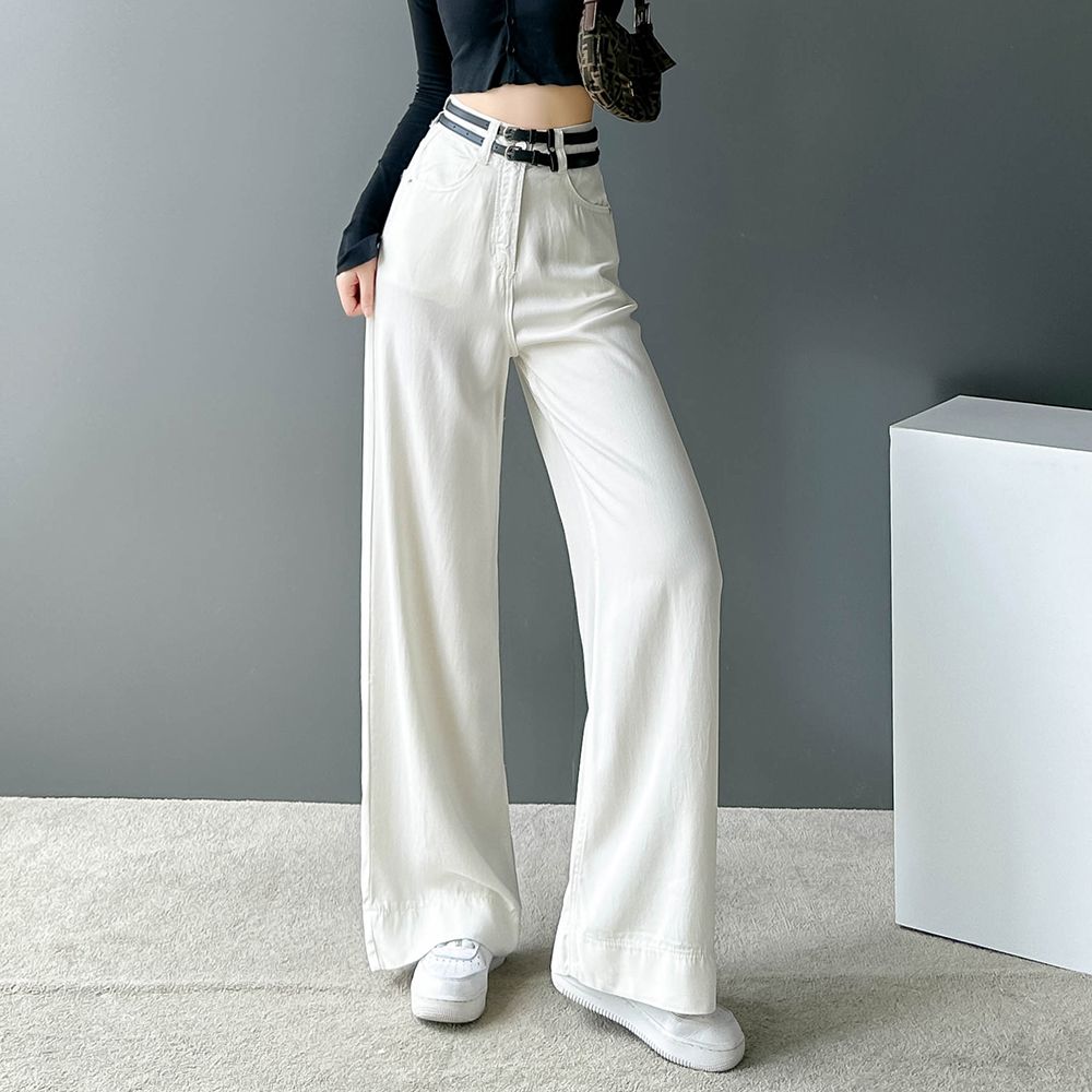 Quần Jean Lụa Mềm Ống Rộng 7590