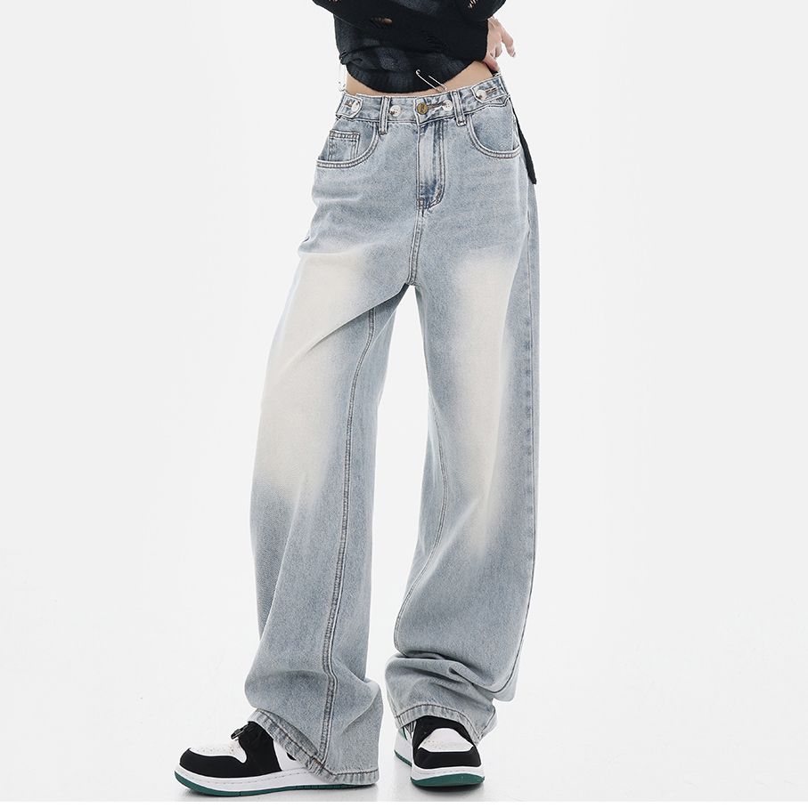 Quần Jean Thụng Mềm Ống Rộng 7593