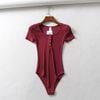 Bodysuit Trơn Nút Bấm 7602