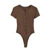Bodysuit Cổ Tròn Nút Gài 7606