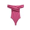 Bodysuit Bẹt Vai Thời Trang 7618