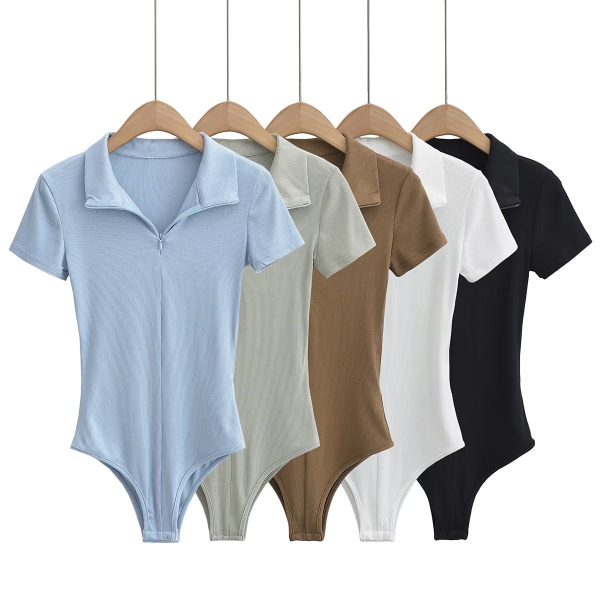 Bodysuit Dây Kéo Giọt Mưa 7622