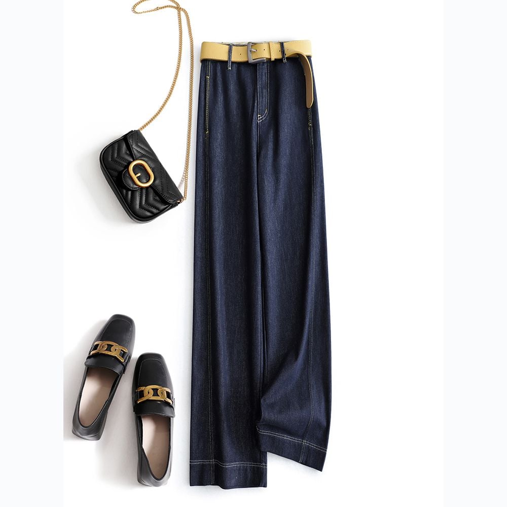 Quần Jean Mềm Ống Rộng 7630