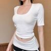 Áo Croptop Cổ U 7655