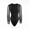 Bodysuit Tay Lưới 7678