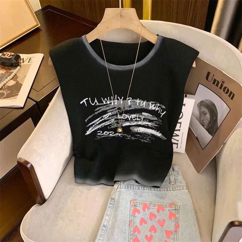 Áo 3 Lỗ In Chữ 7458