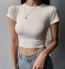 Áo Thun Croptop Trơn 6483 (4 Màu)