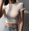 Áo Thun Croptop Trơn 6483 (4 Màu)