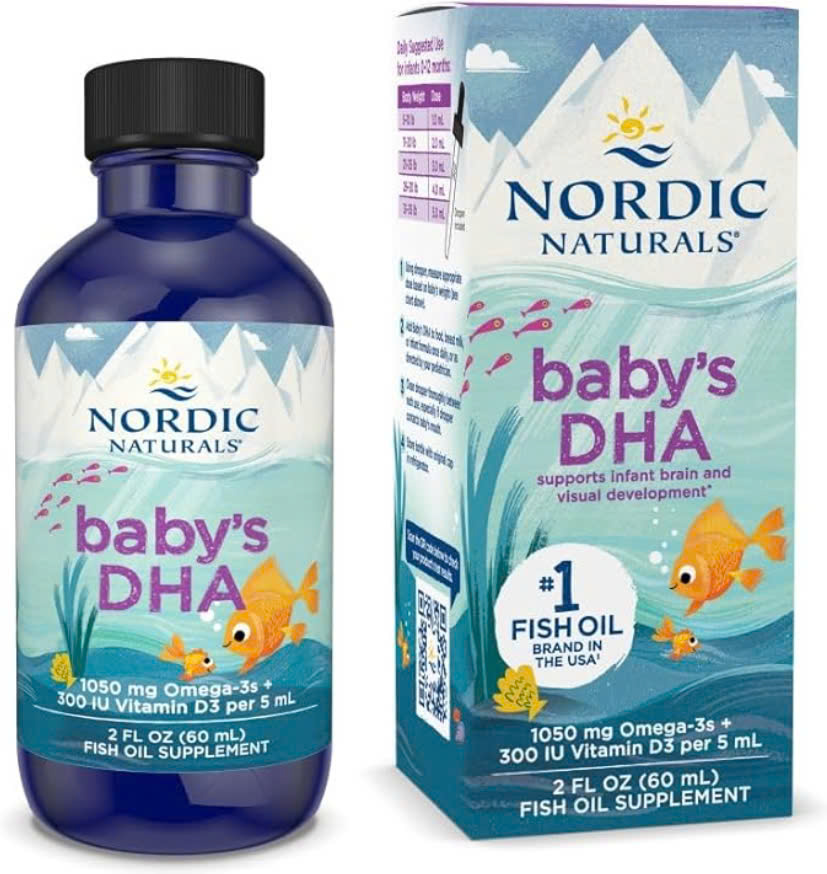 Nordic Naturals Baby's DHA With Vitamin D3 Mỹ 60ml ( mẫu mới)