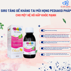 Siro Tăng Đề Kháng Tai Mũi Họng Pediakid Nez Gorge Pháp 125ml (6 Tháng)