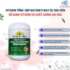 Vitamin Tổng Hợp Multivitamin Nature's way Úc 200v