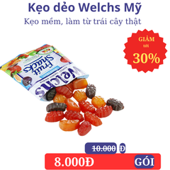 Kẹo Dẻo Trái Cây Welch's Mixed Fruit Mỹ 22,7gr