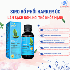 Siro Bổ Phổi Harker Herbals Children's Deep Lung Support New Zealand 150ml