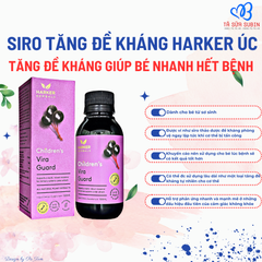 Siro Tăng Đề Kháng Harker Herbals Children's Vira Guard Harker New Zealand 150ml