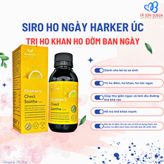 Siro Trị Ho Khan, Ho Đờm Ban Ngày Harker Herbals New Zealand 150ml