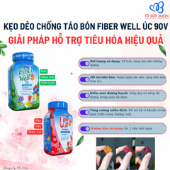 Kẹo dẻo bổ sung chất xơ fiber well vitafusion 90 viên
