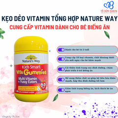 Kẹo dẻo Vita Gummies Multi Vitamin For Fussy Eaters nature way Úc 60 viên