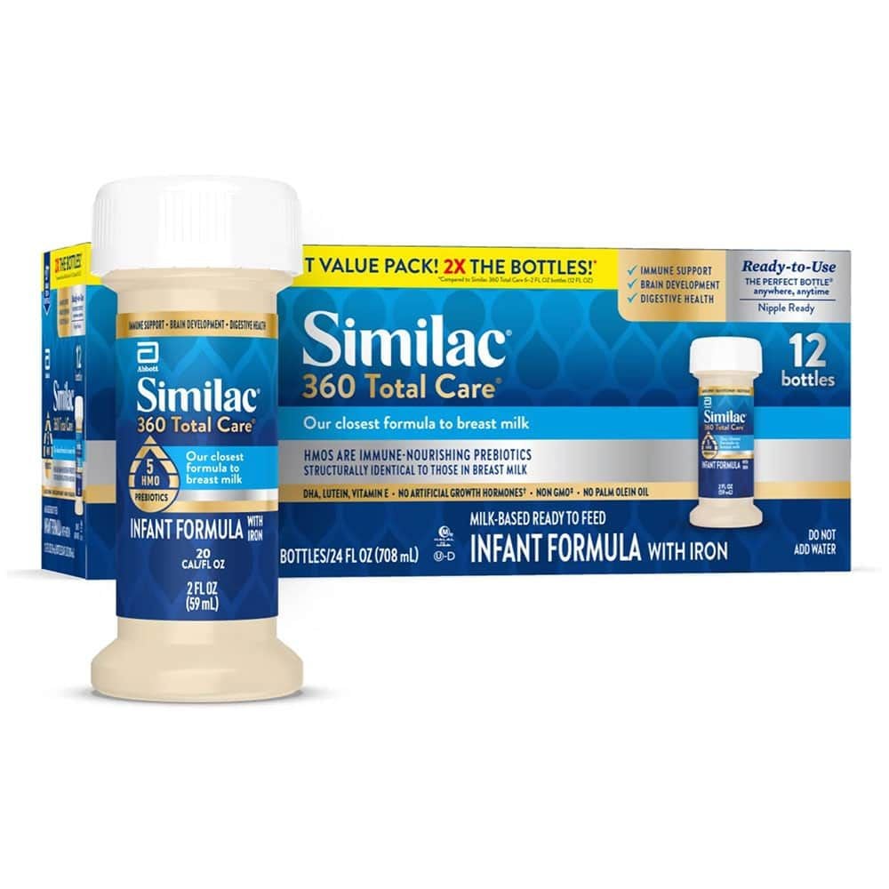 Sữa Similac 360 Total Care  Mỹ Nước Hộp 12 Ống 59ml 708ml (0-12 Tháng)