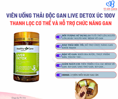 Viên uống giải độc gan Liver Detox Healthy Care Úc 100 viên
