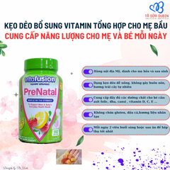Kẹo dẻo bổ sung Vitamin dành cho bà bầu vitafusion PreNatal Mỹ 90 viên