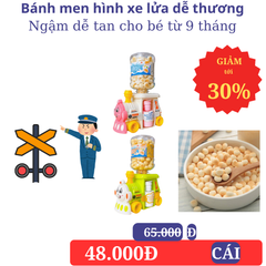 Bánh men xe lửa dễ thương