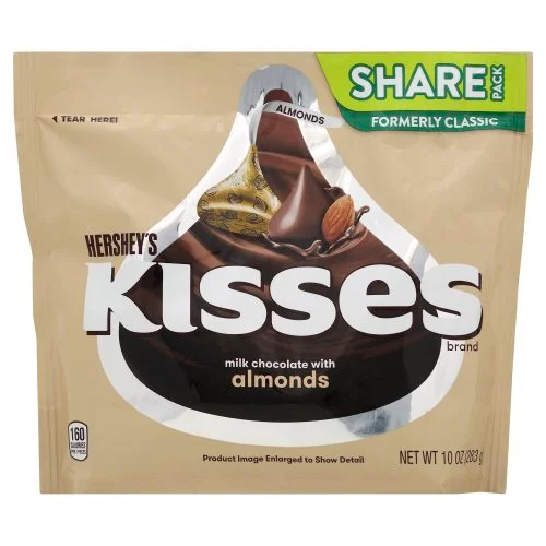 Chocolate Hạnh Nhân Hershey Kisses Almonds Mỹ 238gr