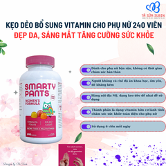 Kẹo dẻo vitamin cho phụ nữ Smarty Pants Women Mỹ 240 viên