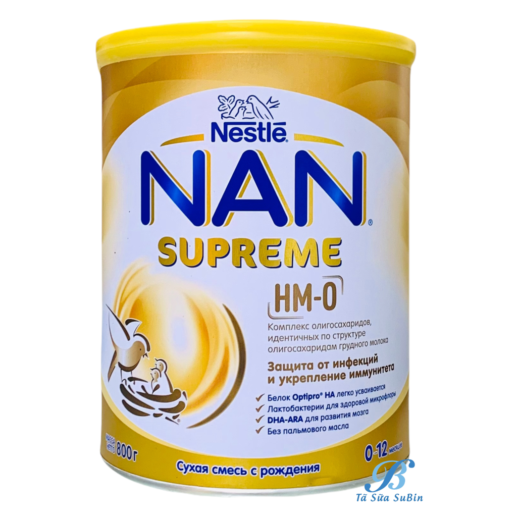 Sữa Nan Supreme Nga 800gr Dành Cho Bé Dị Ứng (0-12 Tháng)