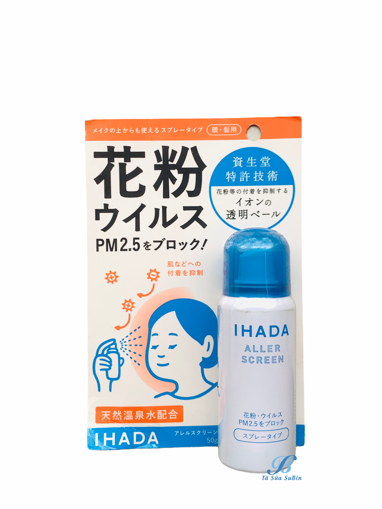 Xịt khoáng kháng khuẩn Ihada Screen Shiseido PM 2.5 Nhật 100ml