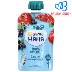 Trái Cây Nghiền Fruto Nga 90gr Vị Táo, Cherry 5Tháng