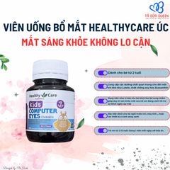 Viên Bổ Mắt HealthyCare Kids Computer Eyes Chewable Úc 60 Viên